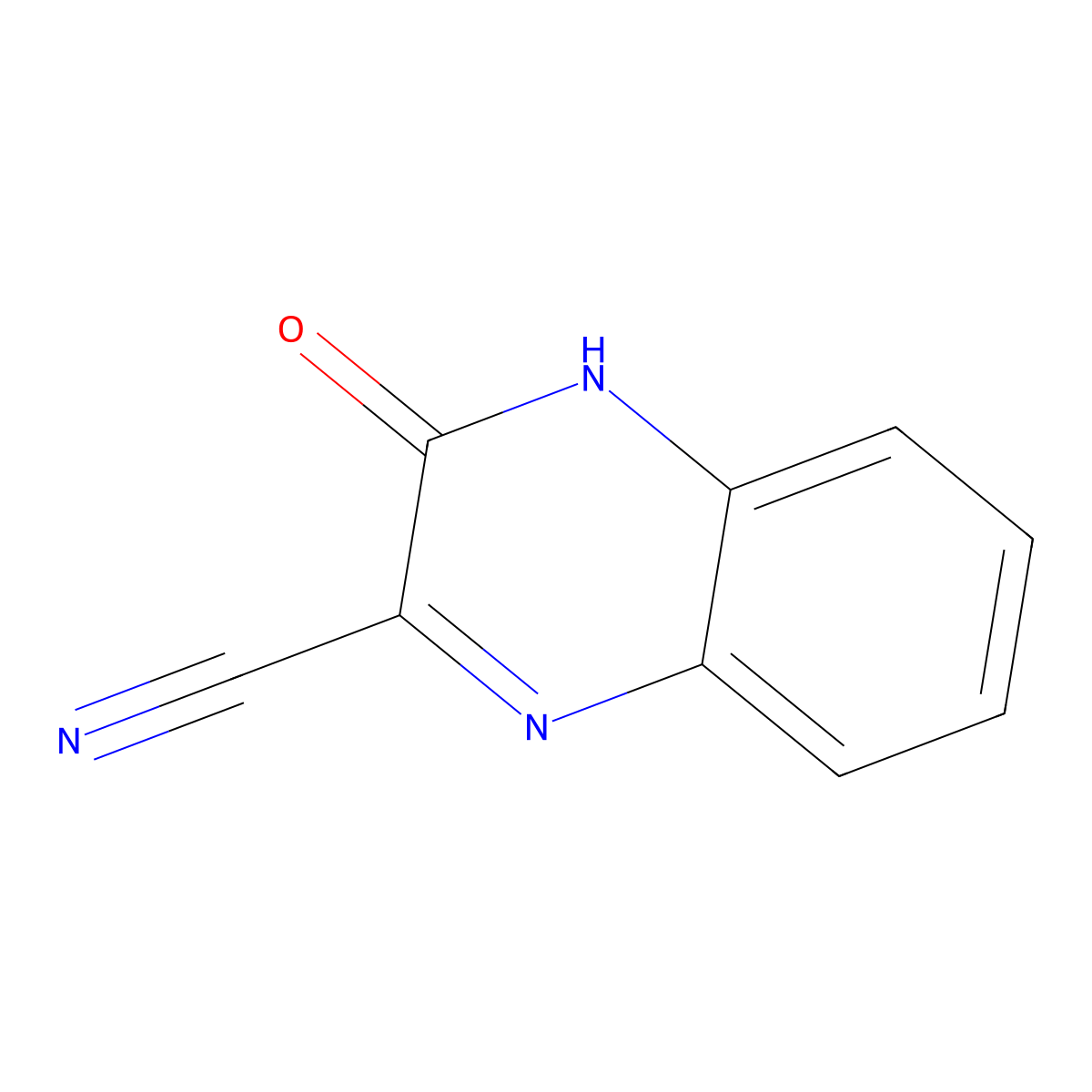 3-Oxo-3,4-dihydroquinoxaline-2-carbonitrile molecular structure, CAS 34731-47-0
