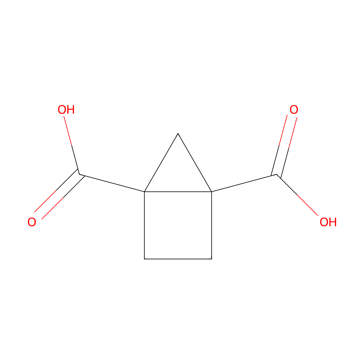 Bicyclo[2.1.0]pentane-1,4-dicarboxylic acid molecular structure, CAS 34731-76-5
