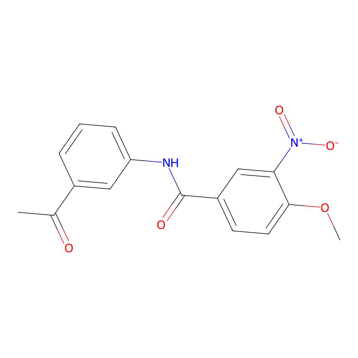 N-(3-acetylphenyl)-4-methoxy-3-nitrobenzamide molecular structure, CAS 347311-07-3
