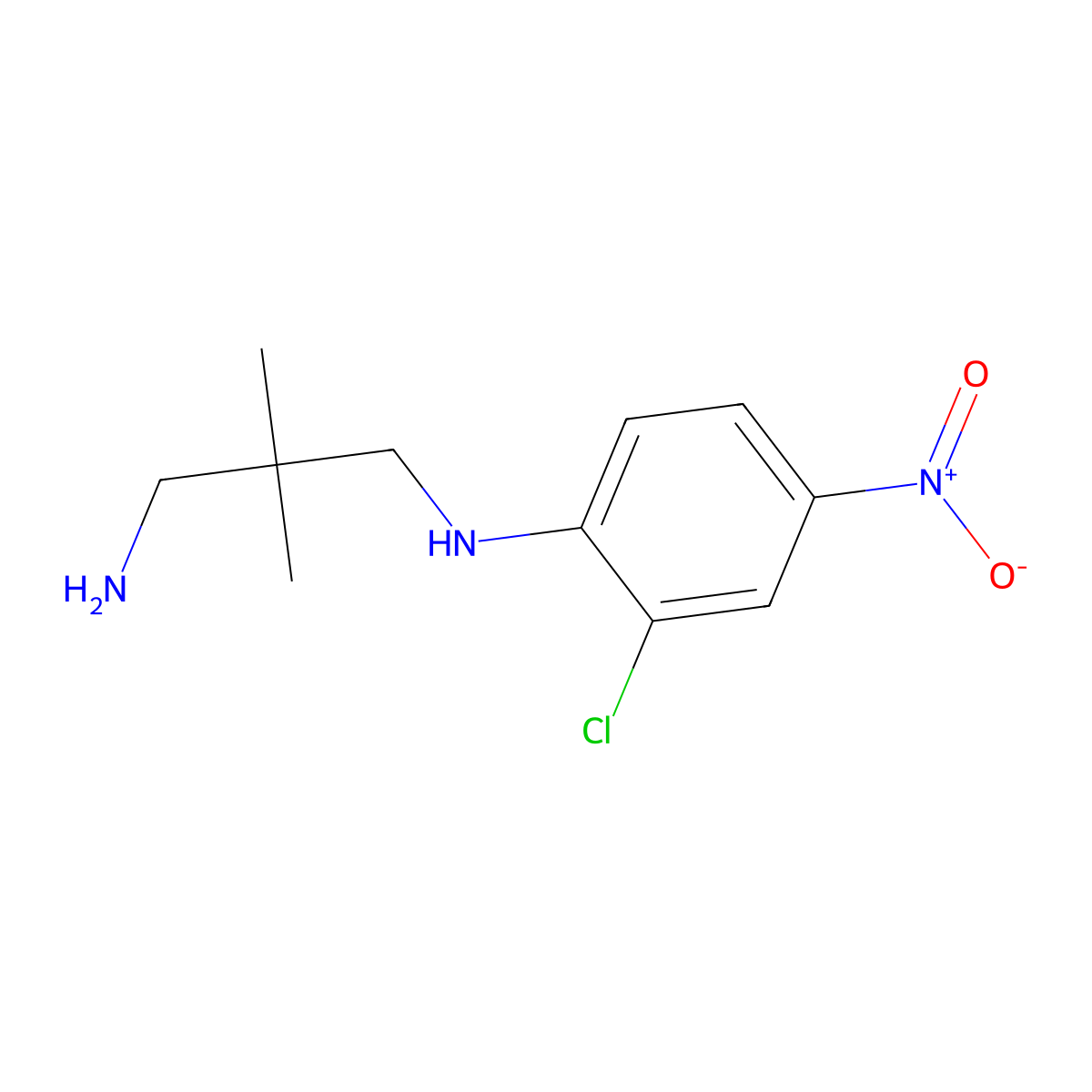 N~1~-(2-chloro-4-nitrophenyl)-2,2-dimethyl-1,3-propanediamine molecular structure, CAS 347311-77-7