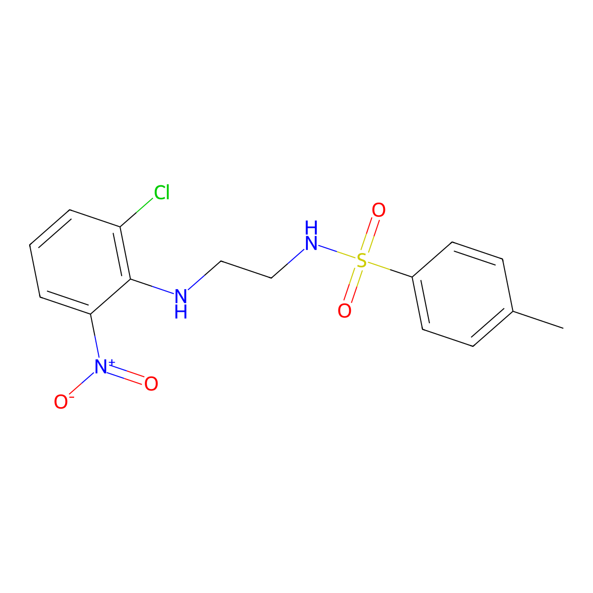 N-[2-(2-Chloro-6-nitroanilino)ethyl]-4-methylbenzenesulfonamide molecular structure, CAS 347311-92-6