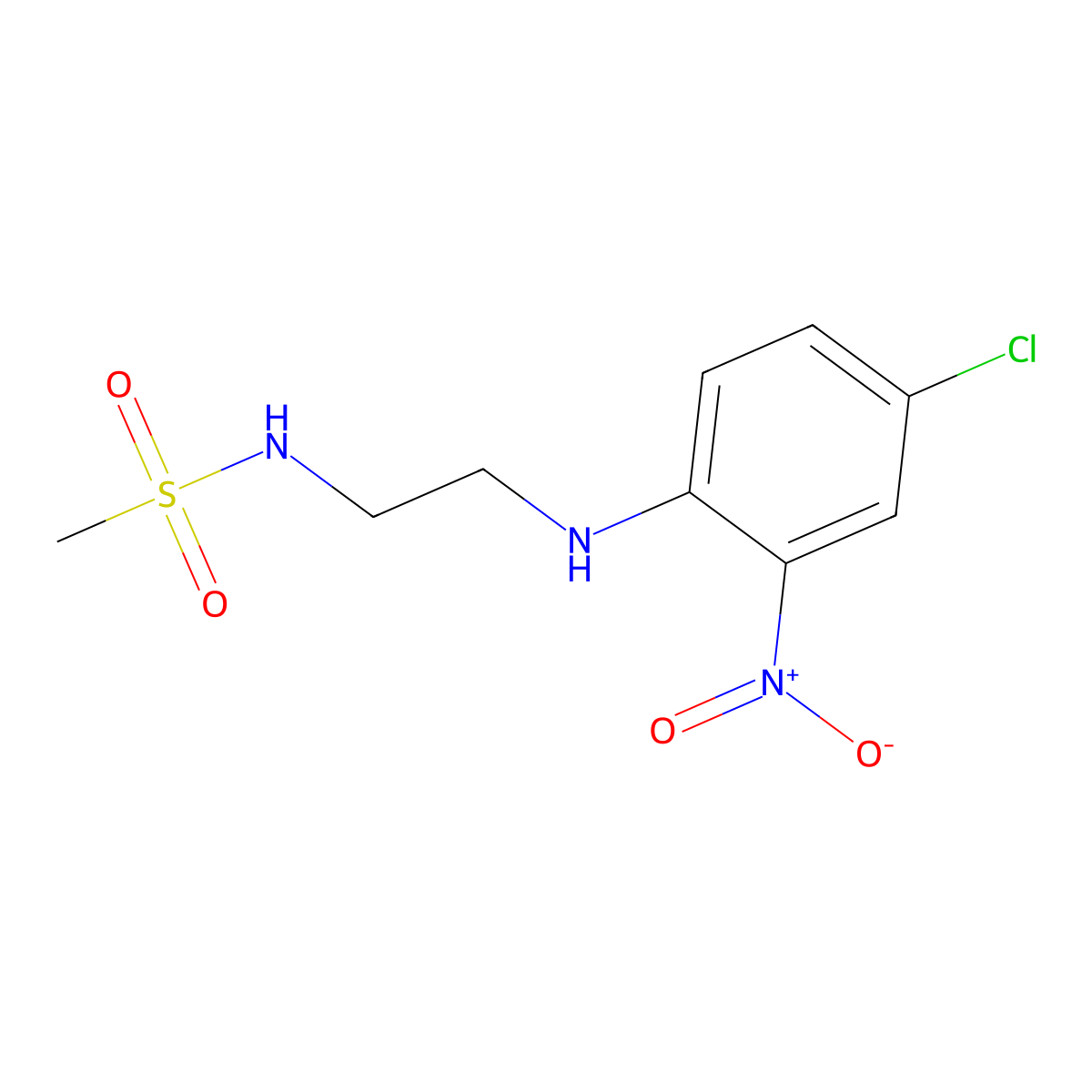 n-(2-((4-Chloro-2-nitrophenyl)amino)ethyl)methanesulfonamide molecular structure, CAS 347316-40-9