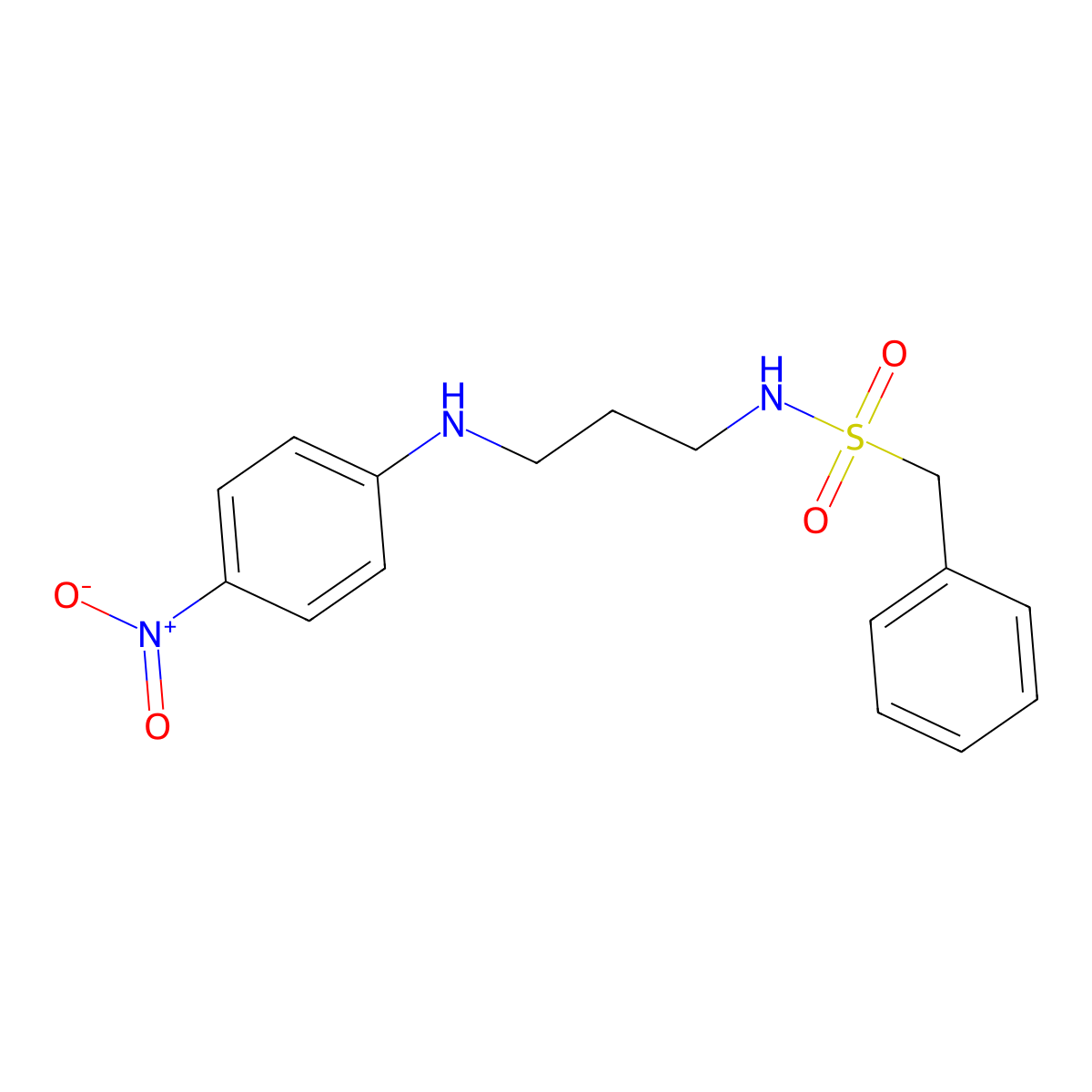 N-[3-(4-nitroanilino)propyl]-1-phenylmethanesulfonamide molecular structure, CAS 347316-50-1
