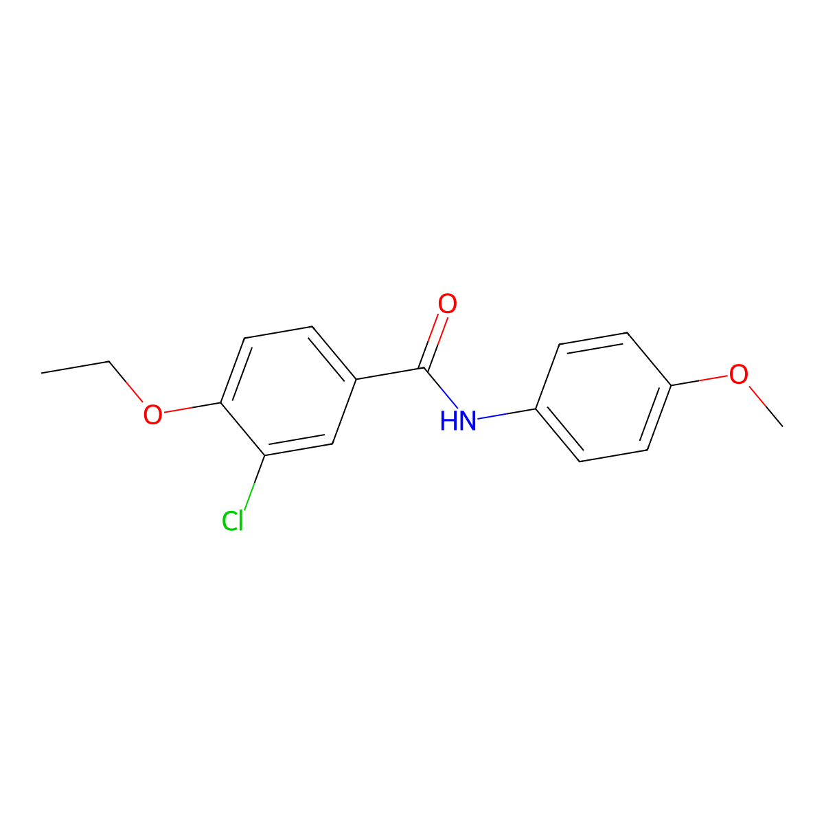 3-chloro-4-ethoxy-N-(4-methoxyphenyl)benzamide molecular structure, CAS 347316-86-3