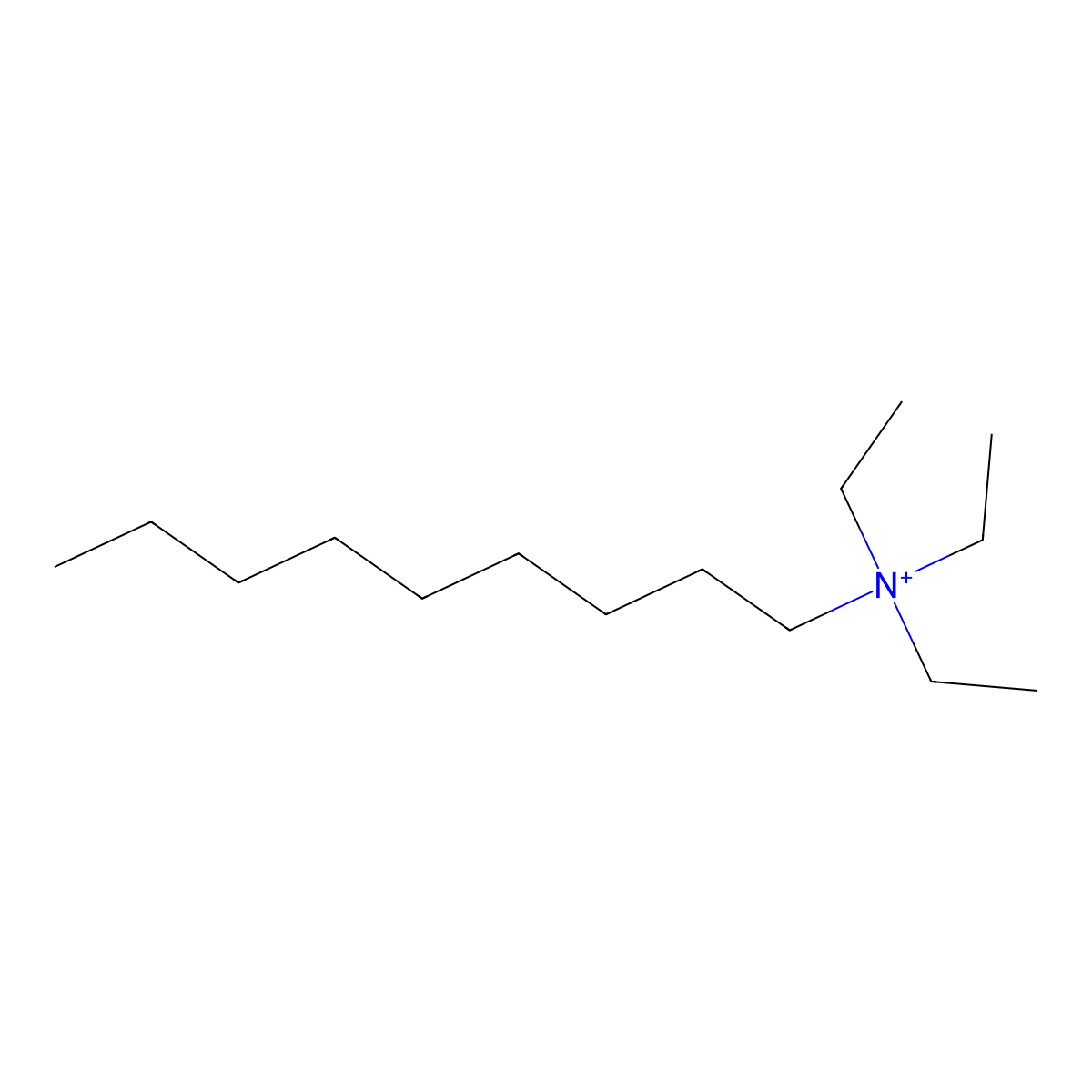 Nonyltriethylammonium molecular structure, CAS 34732-72-4