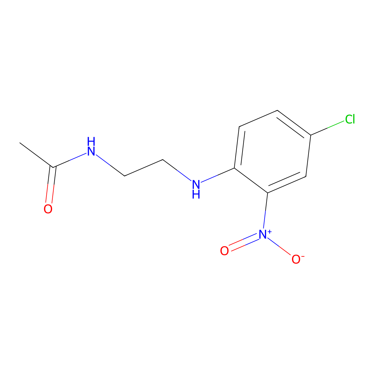 N-{2-[(4-chloro-2-nitrophenyl)amino]ethyl}acetamide molecular structure, CAS 347321-85-1