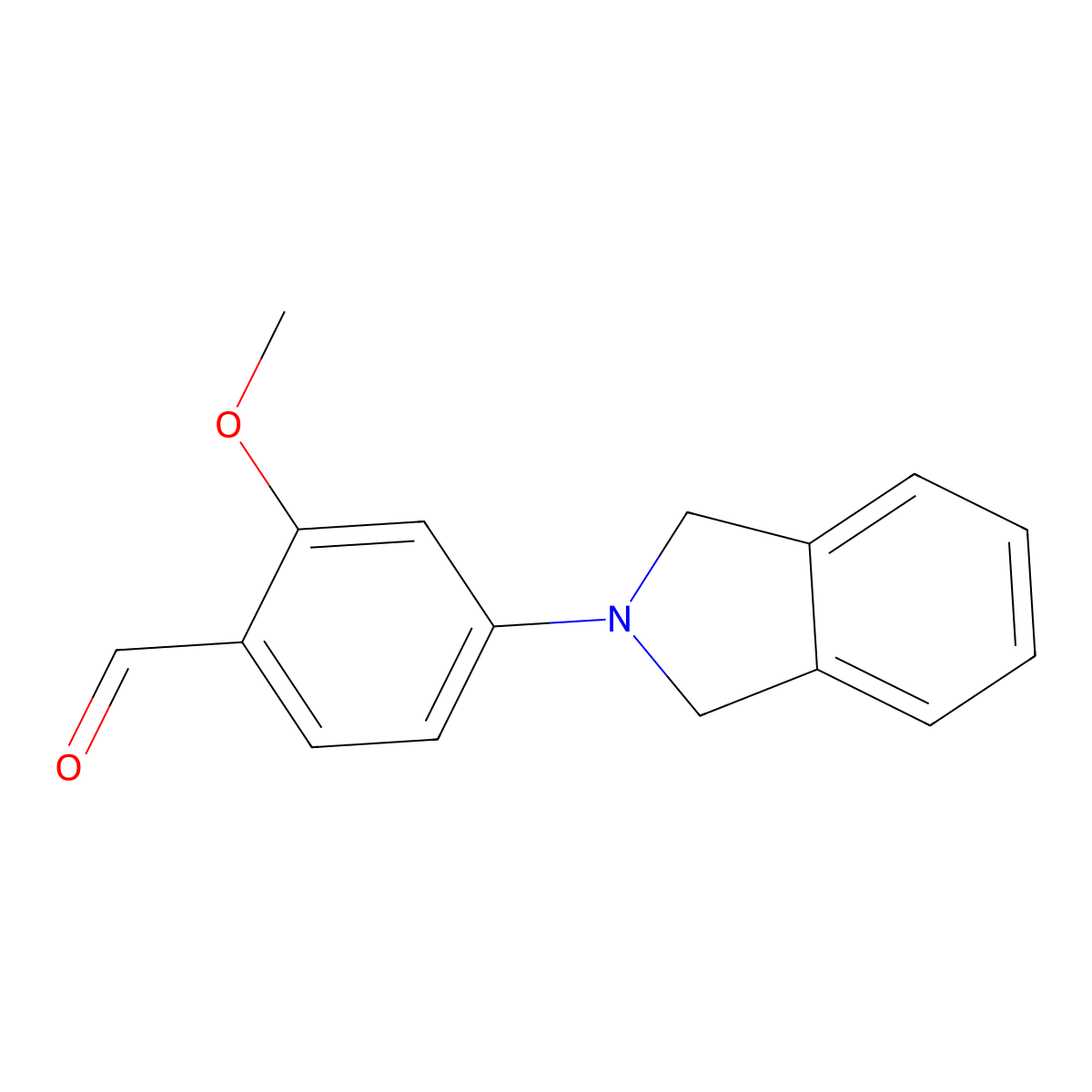 4-(Isoindolin-2-yl)-2-methoxybenzaldehyde molecular structure, CAS 347325-46-6