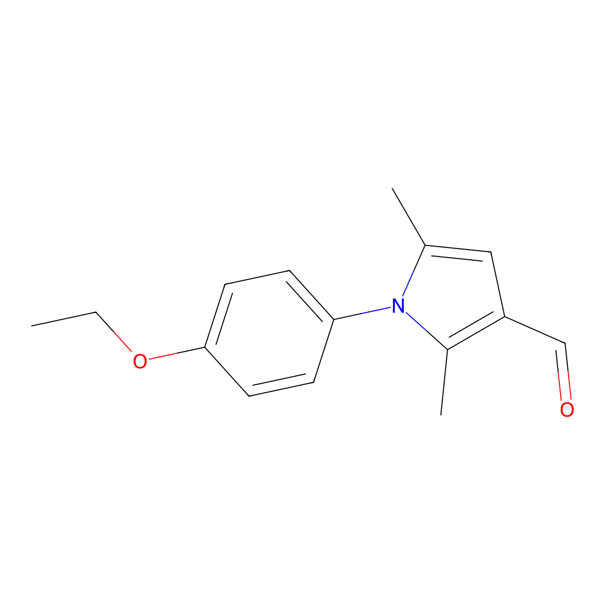 1-(4-Ethoxyphenyl)-2,5-dimethyl-1h-pyrrole-3-carbaldehyde molecular structure, CAS 347331-41-3