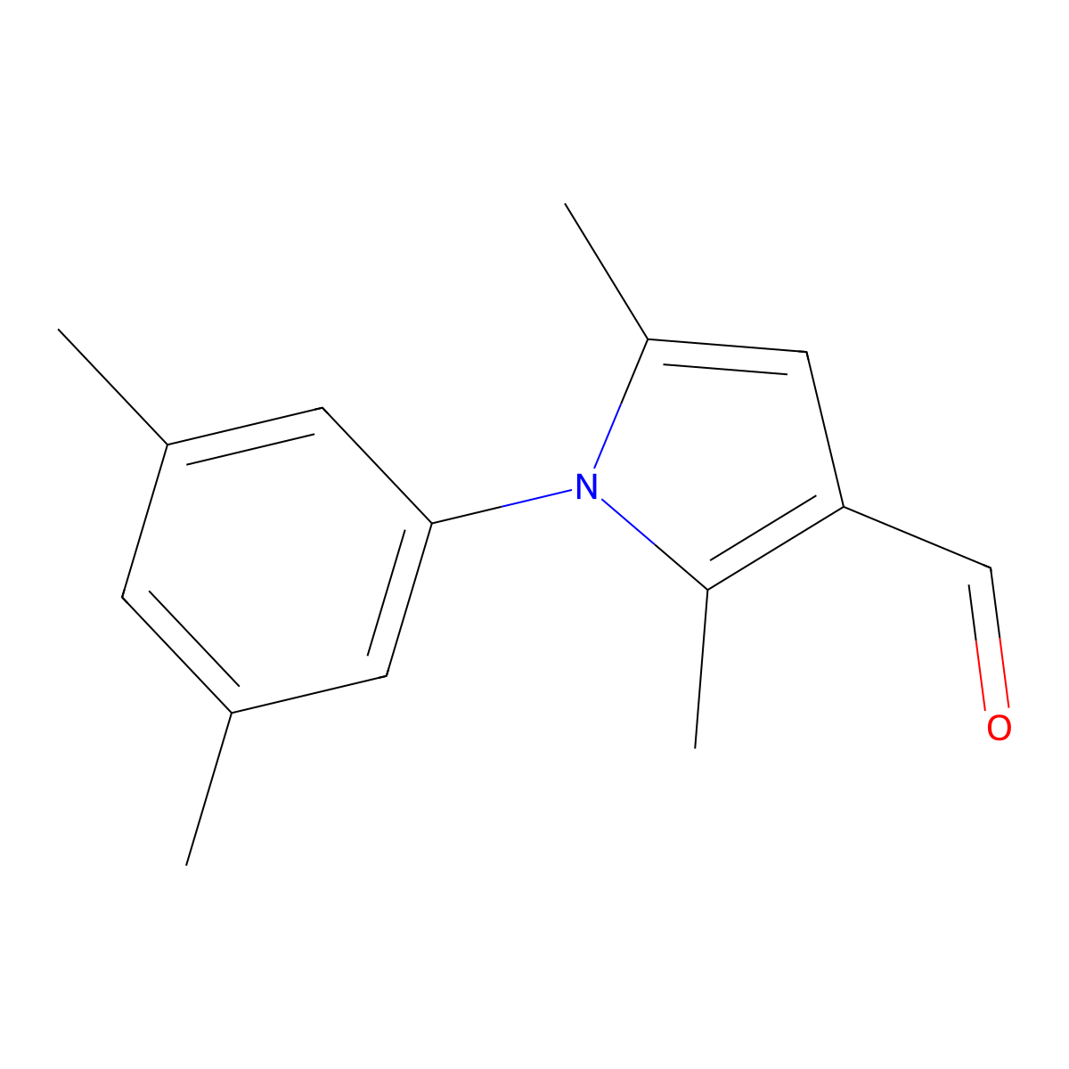 1-(3,5-dimethylphenyl)-2,5-dimethyl-1H-pyrrole-3-carbaldehyde molecular structure, CAS 347331-62-8