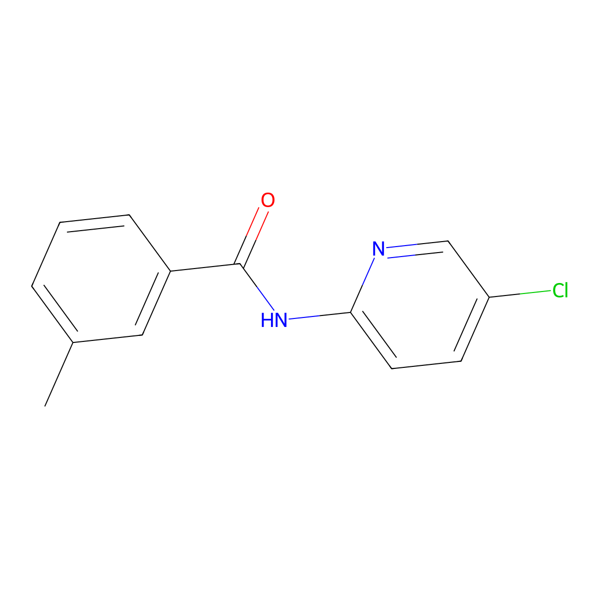 N-(5-chloropyridin-2-yl)-3-methylbenzamide molecular structure, CAS 347335-30-2