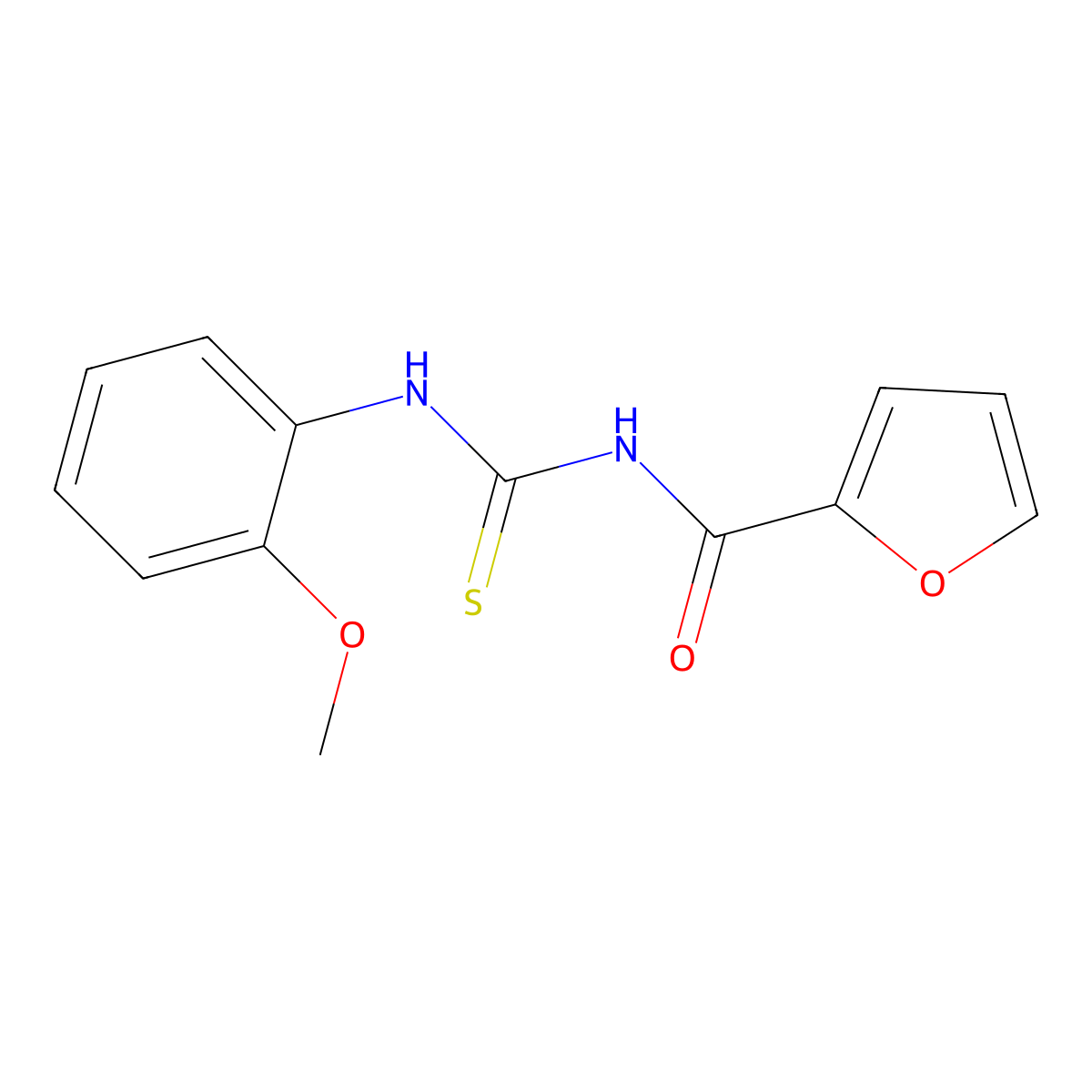 N-[(2-methoxyphenyl)carbamothioyl]furan-2-carboxamide molecular structure, CAS 347335-89-1