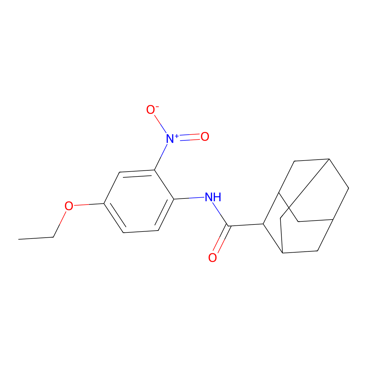 N-{4-ethoxy-2-nitrophenyl}-2-adamantanecarboxamide molecular structure, CAS 347344-29-0