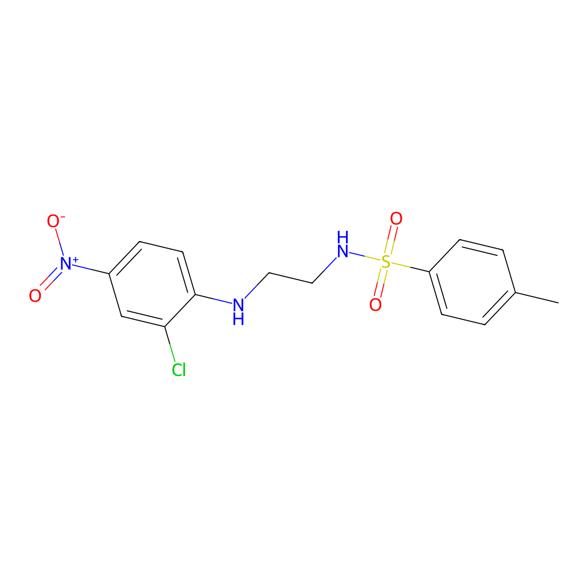 N-[2-(2-chloro-4-nitroanilino)ethyl]-4-methylbenzenesulfonamide molecular structure, CAS 347354-31-8