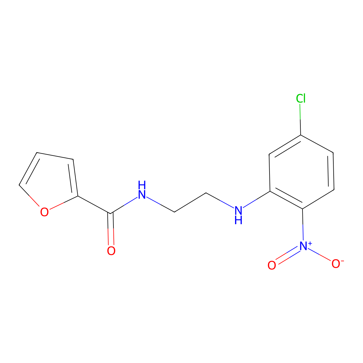 N-[2-(5-chloro-2-nitroanilino)ethyl]furan-2-carboxamide molecular structure, CAS 347355-15-1