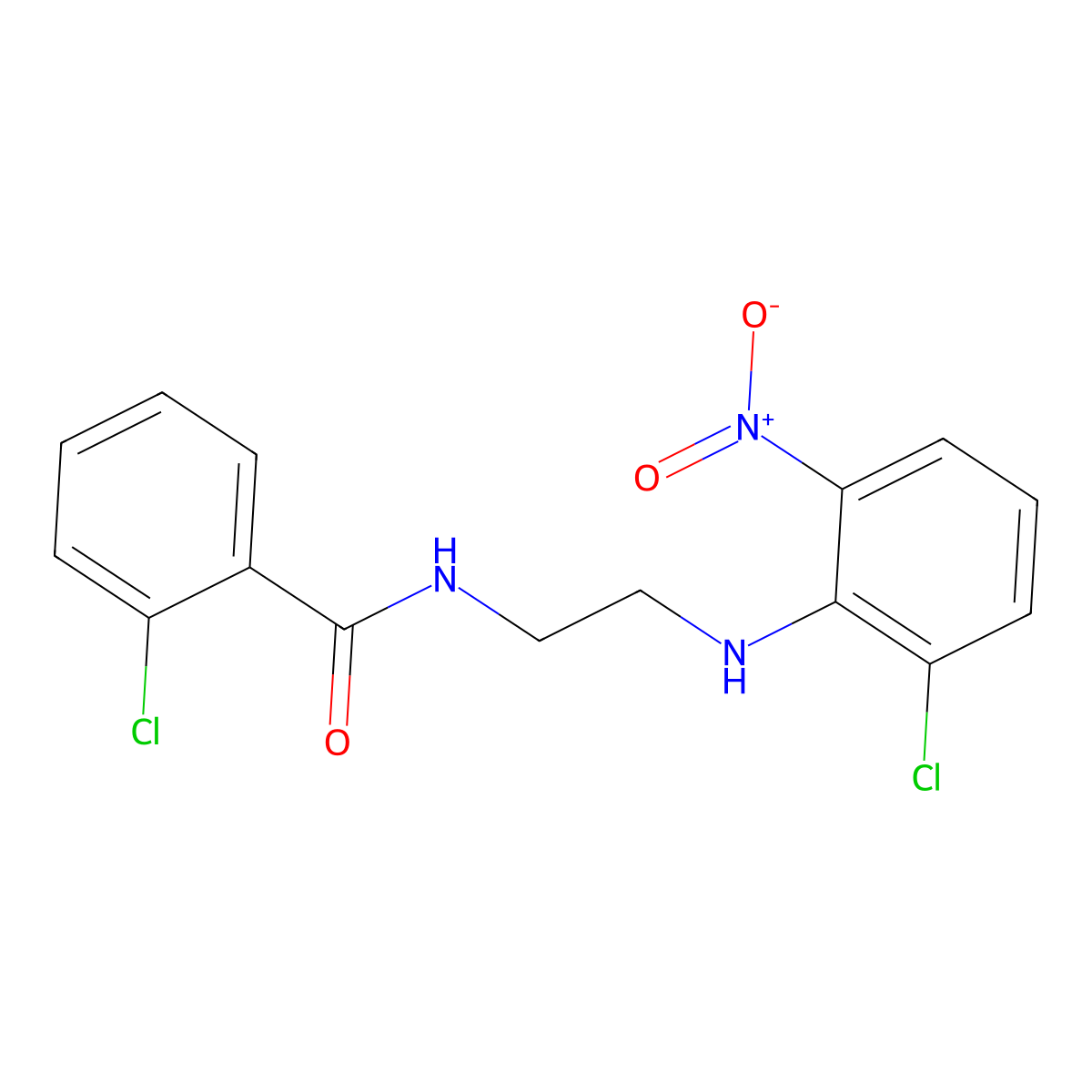 2-chloro-N-[2-(2-chloro-6-nitroanilino)ethyl]benzamide molecular structure, CAS 347355-34-4