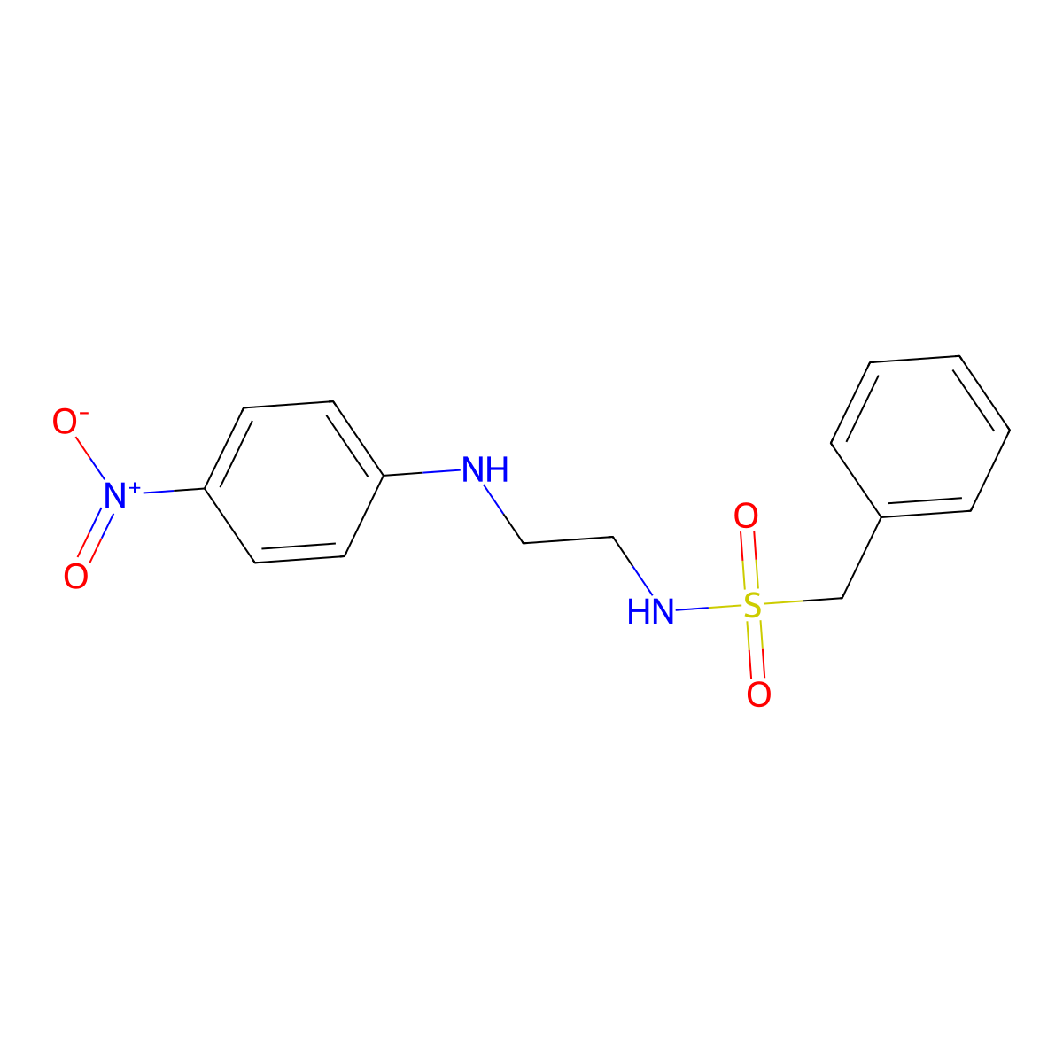 N-[2-(4-nitroanilino)ethyl]-1-phenylmethanesulfonamide molecular structure, CAS 347355-87-7