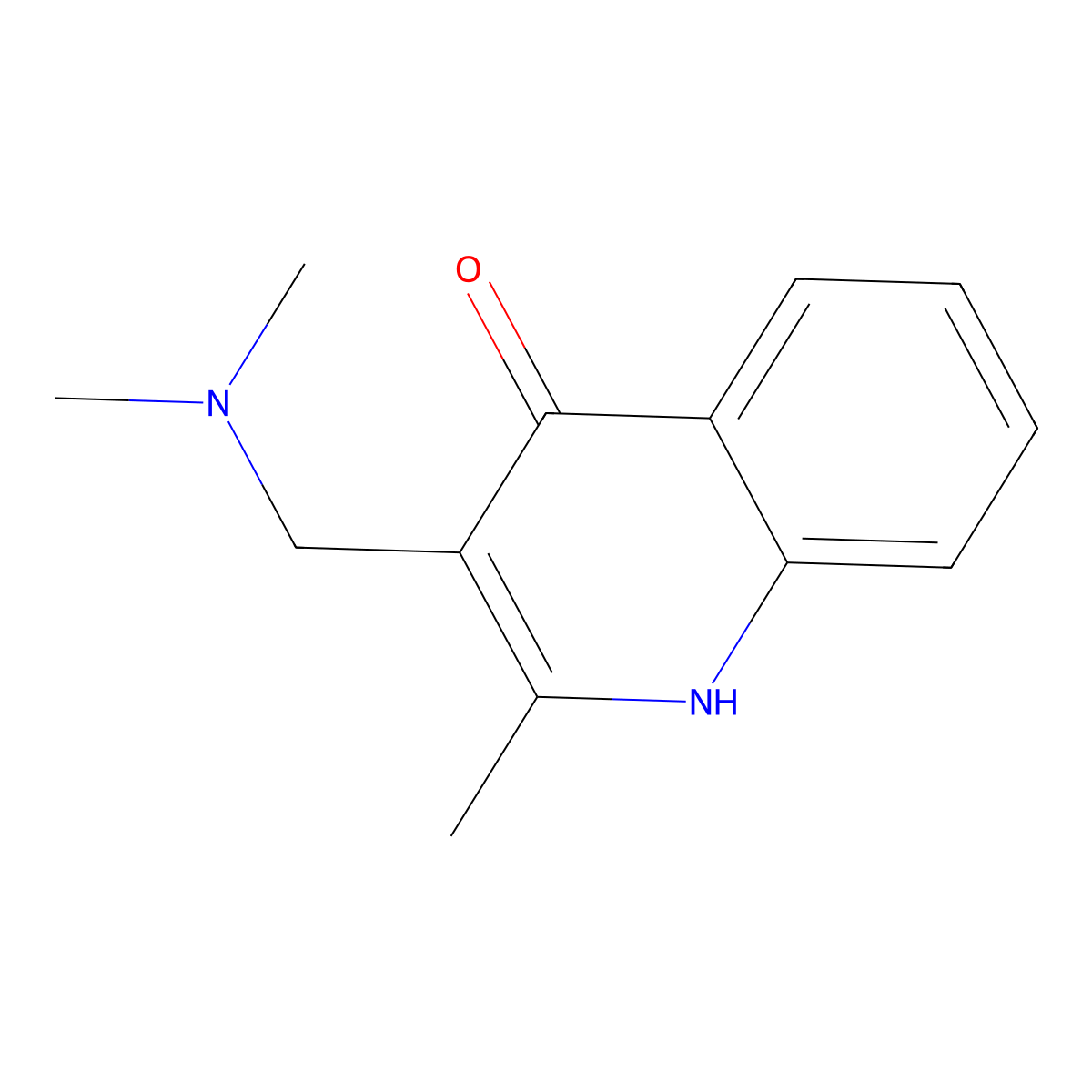 3-[(Dimethylamino)methyl]-2-methyl-4-quinolinol molecular structure, CAS 347364-77-6