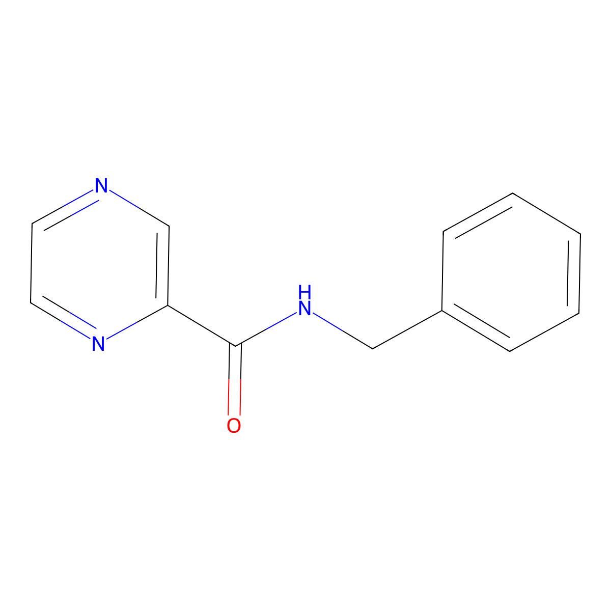 N-benzylpyrazine-2-carboxamide molecular structure, CAS 347368-07-4