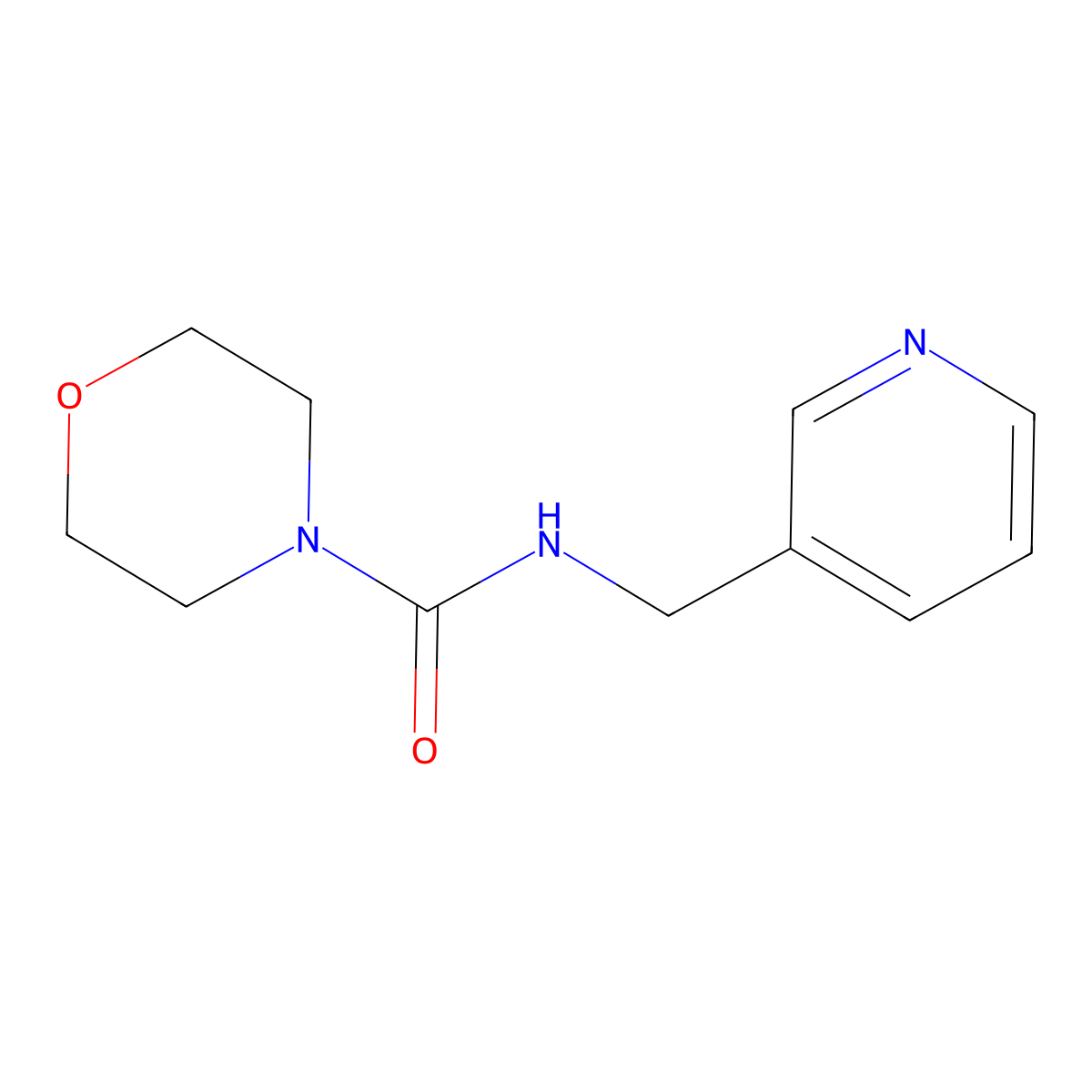 N-(pyridin-3-ylmethyl)morpholine-4-carboxamide molecular structure, CAS 347370-22-3