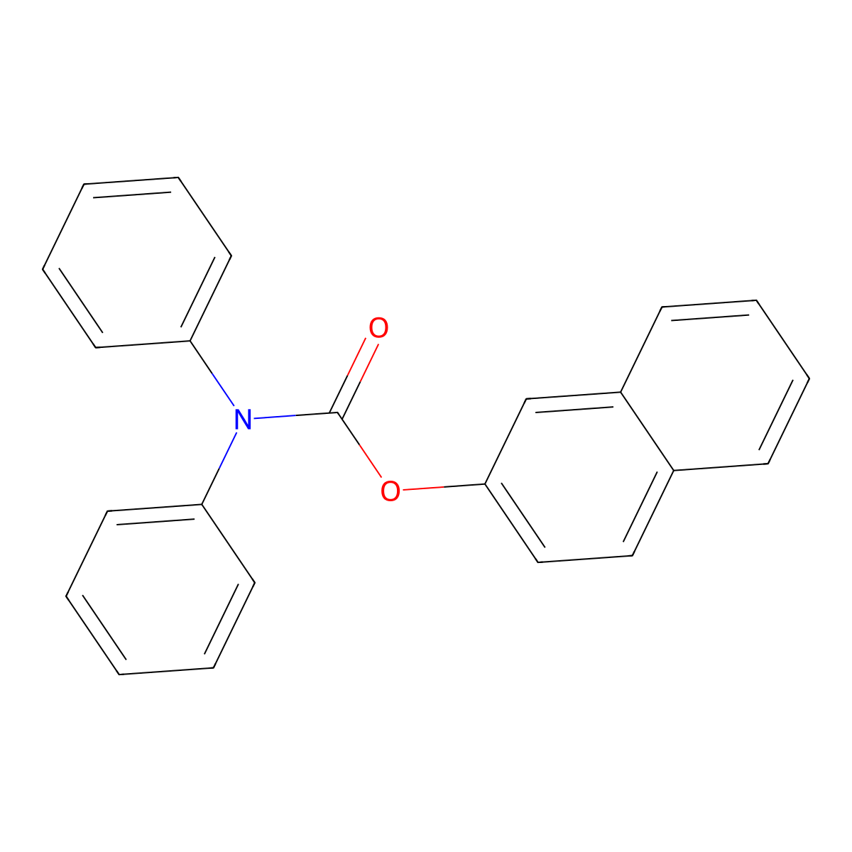 naphthalen-2-yl N,N-diphenylcarbamate molecular structure, CAS 347370-29-0