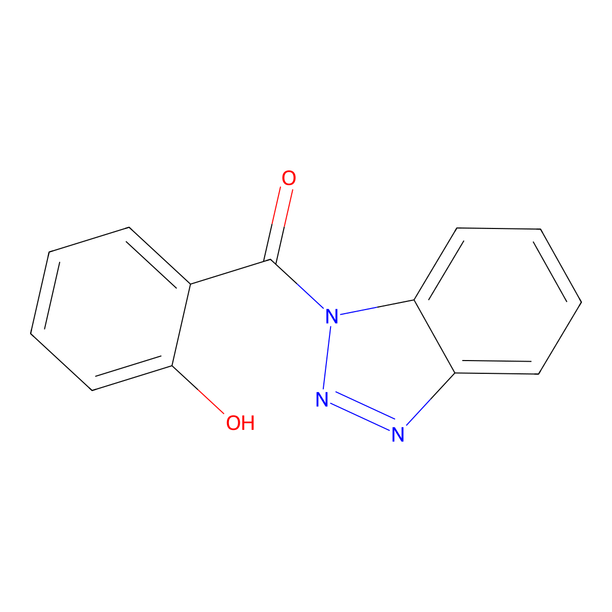 2-(1H-1,2,3-Benzotriazole-1-carbonyl)phenol molecular structure, CAS 347370-91-6