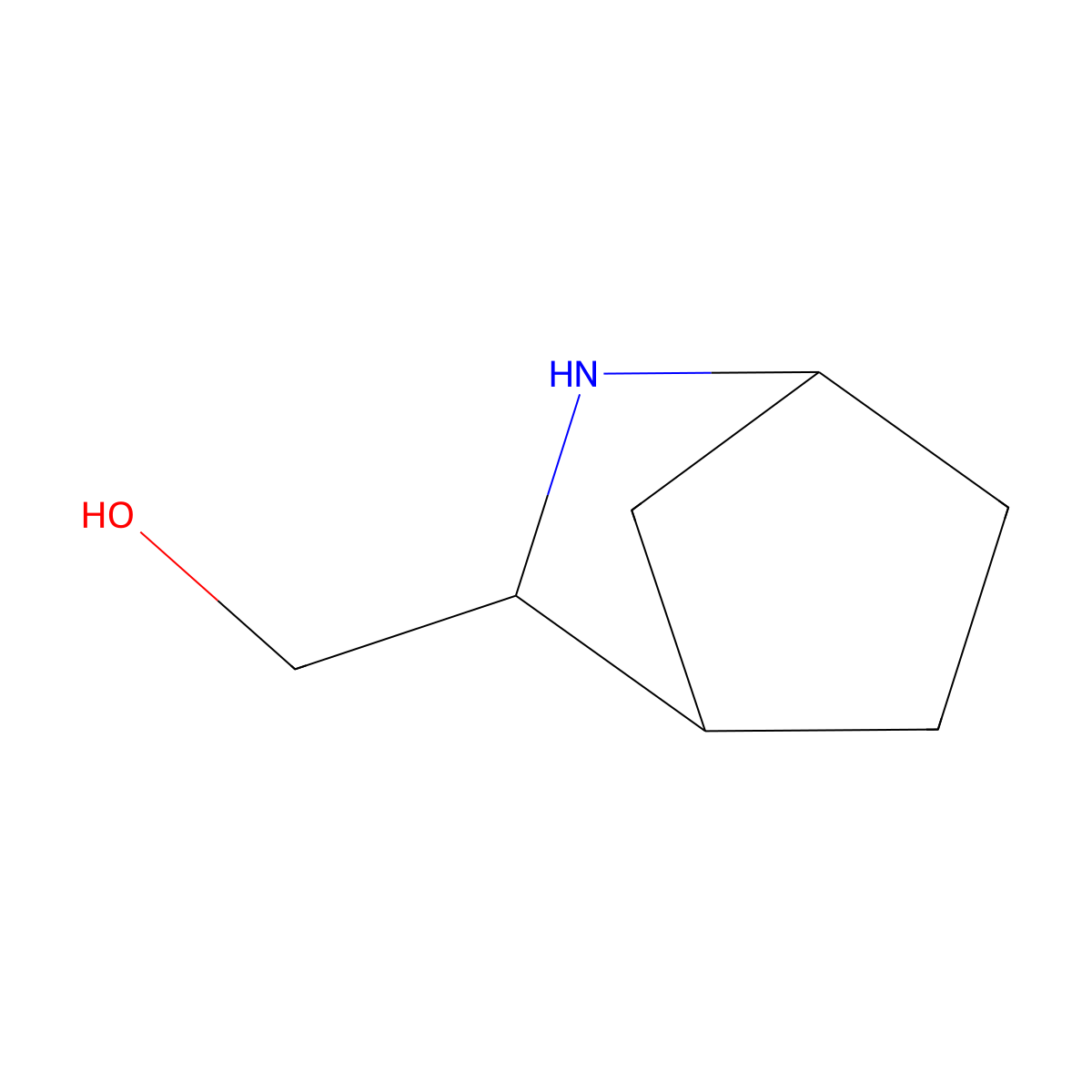 2-Azabicyclo[2.2.1]heptan-3-ylmethanol molecular structure, CAS 347381-85-5