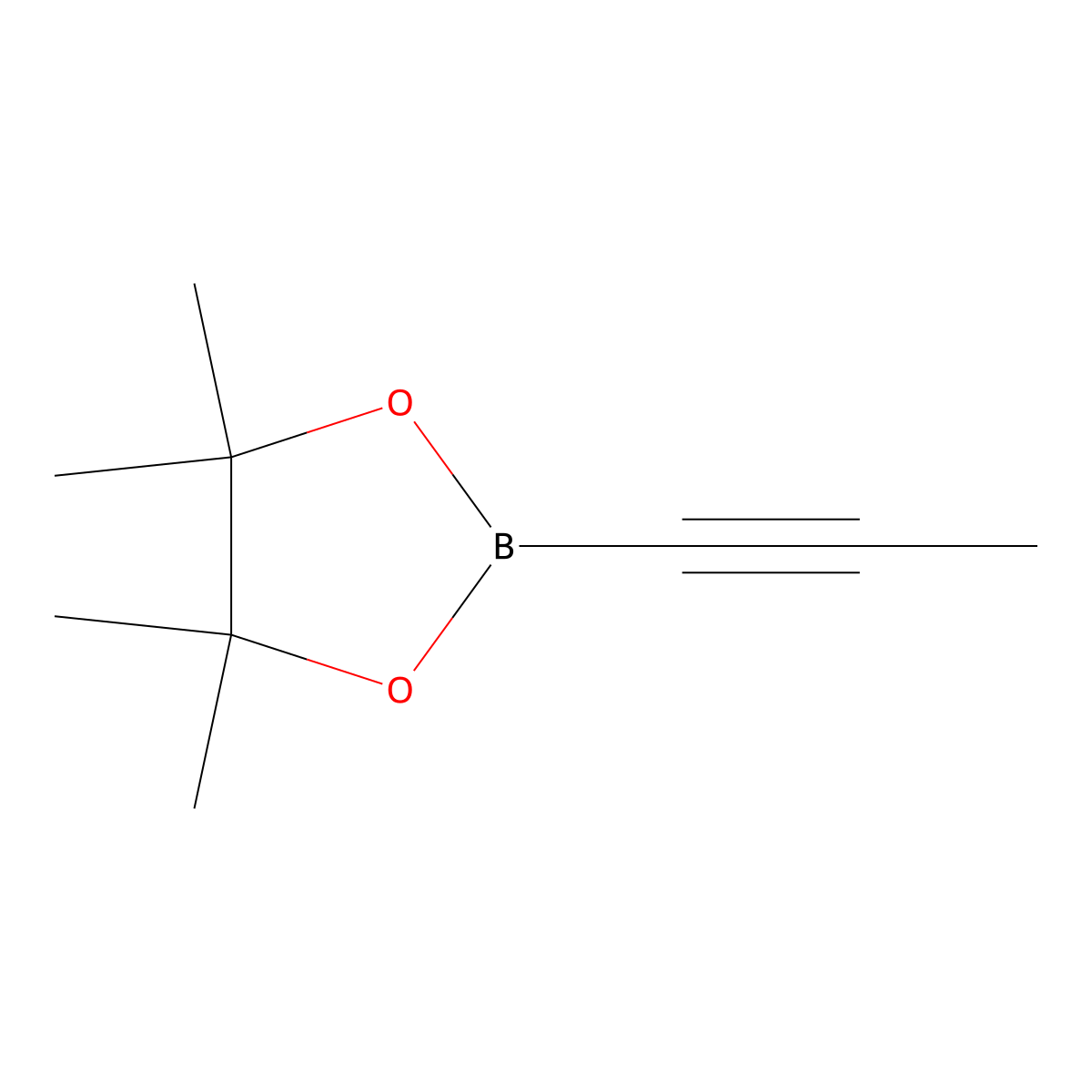 4,4,5,5-Tetramethyl-2-(prop-1-yn-1-yl)-1,3,2-dioxaborolane molecular structure, CAS 347389-75-7