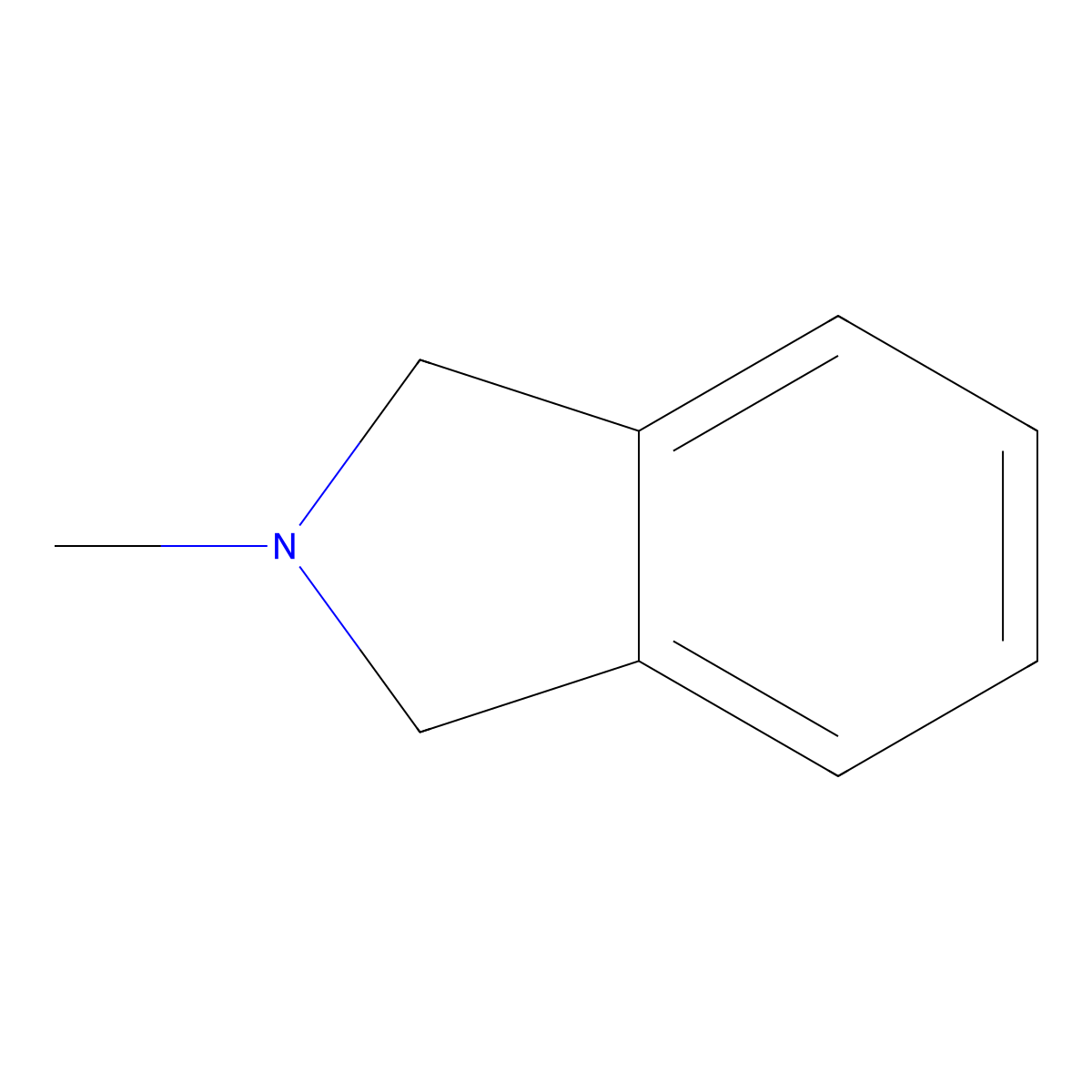 2-Methylisoindoline molecular structure, CAS 3474-87-1