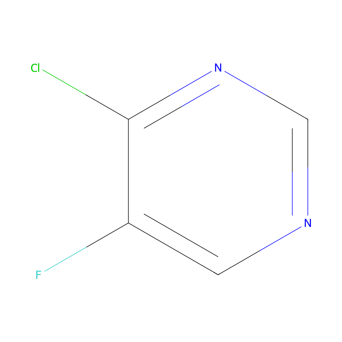 4-Chloro-5-fluoropyrimidine molecular structure, CAS 347418-42-2