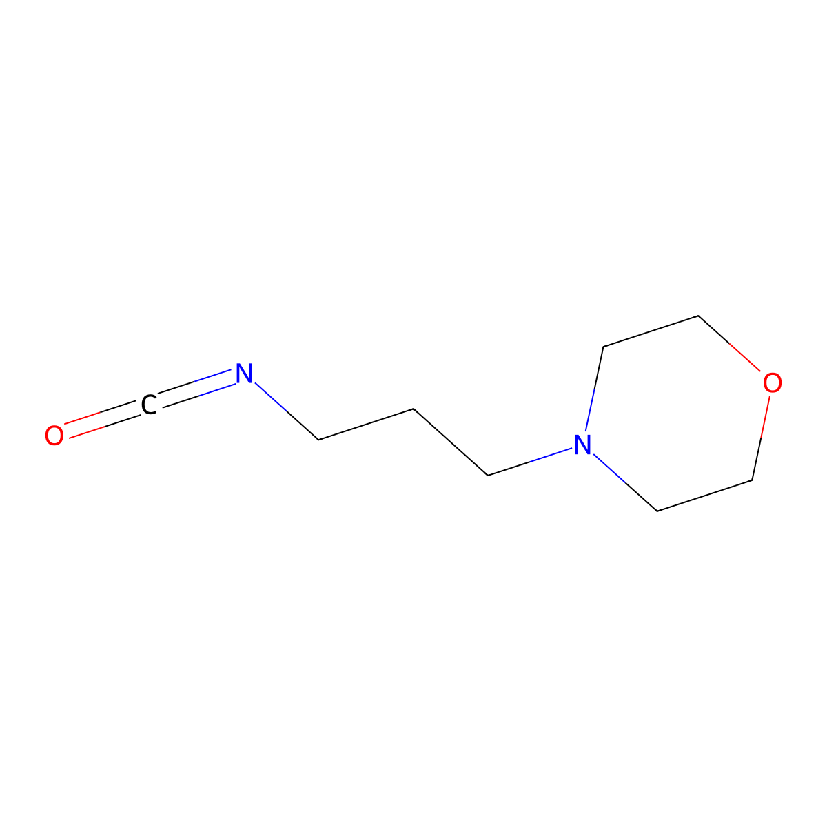 4-(3-Isocyanatopropyl)morpholine molecular structure, CAS 34745-91-0