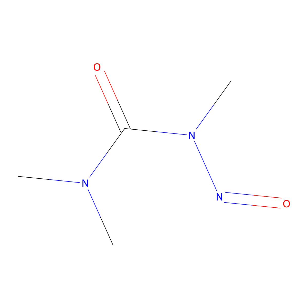 N,N,N'-Trimethyl-N'-nitrosourea molecular structure, CAS 3475-63-6