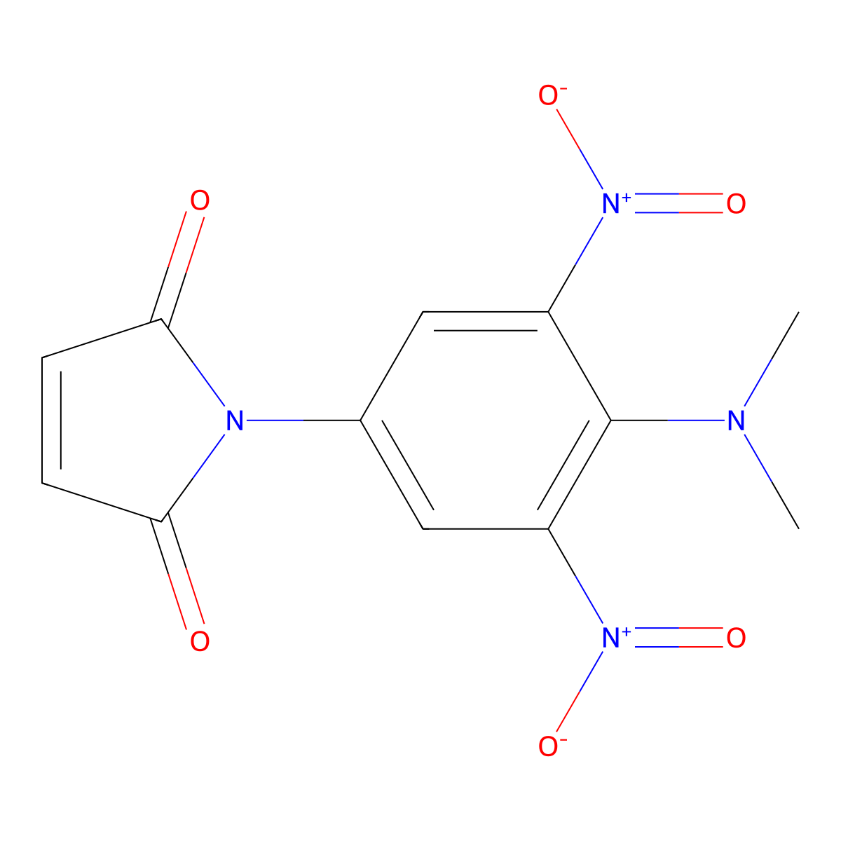 N-(4-Dimethylamino-3,5-dinitrophenyl)maleimide molecular structure, CAS 3475-74-9