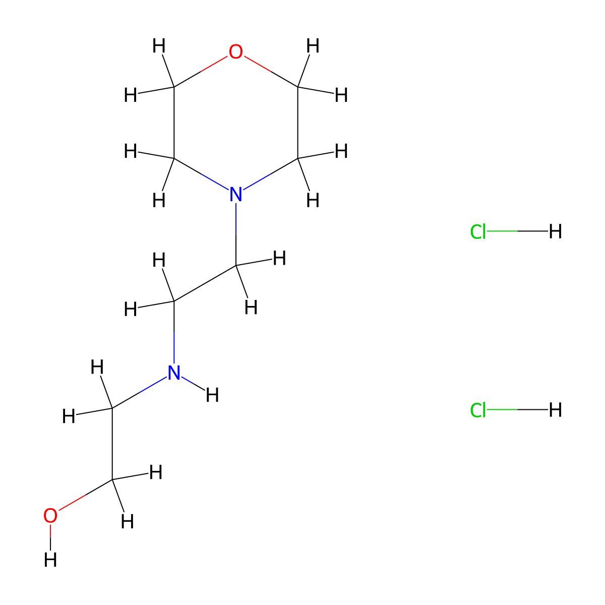 2-((2-(Morpholin-4-yl)ethyl)amino)ethan-1-ol molecular structure, CAS 34750-64-6