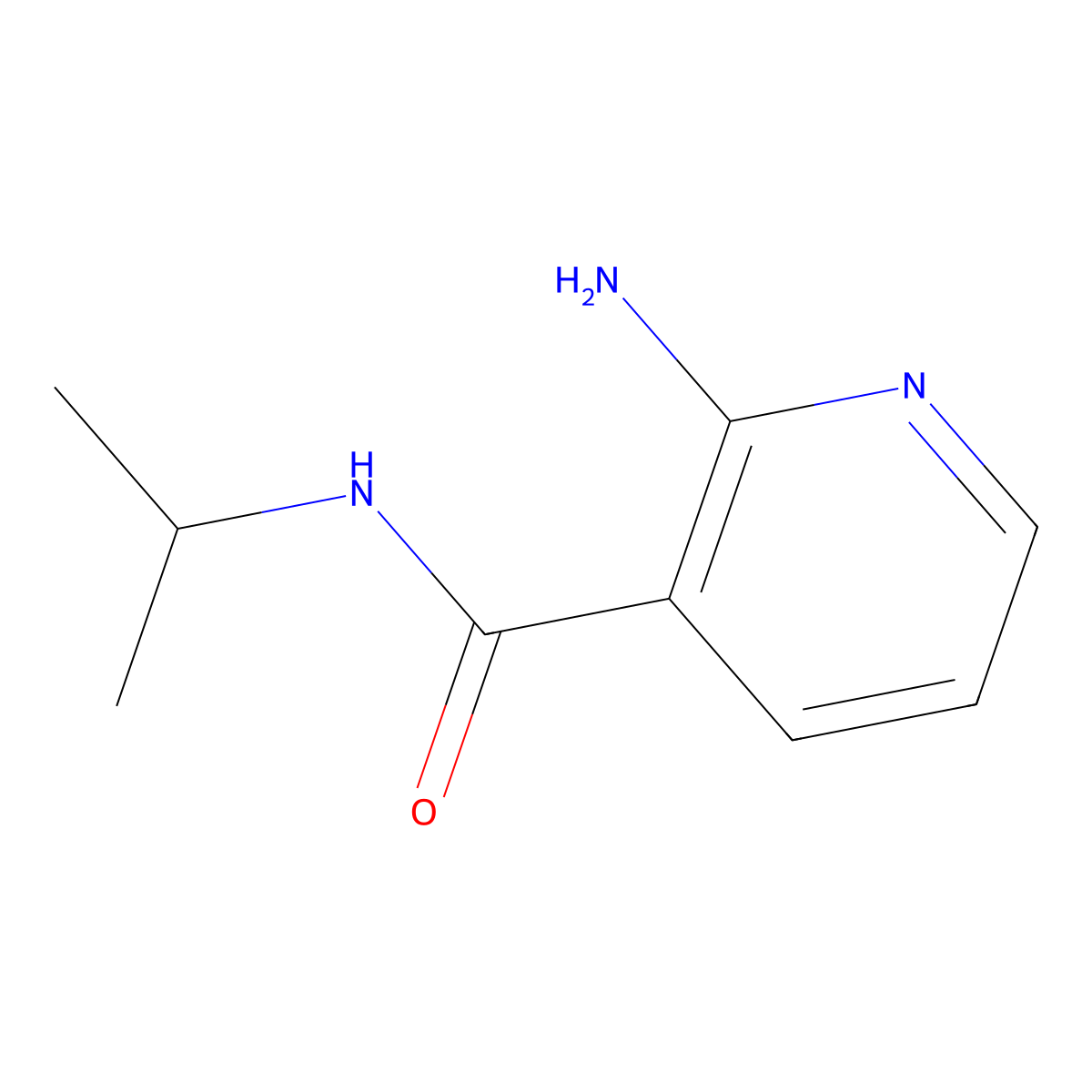 2-amino-N-isopropylnicotinamide molecular structure, CAS 34757-95-4