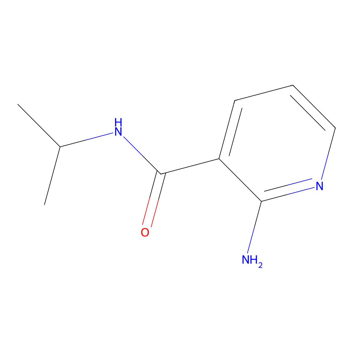 2-amino-N-isopropylnicotinamide molecular structure, CAS 34757-95-4
