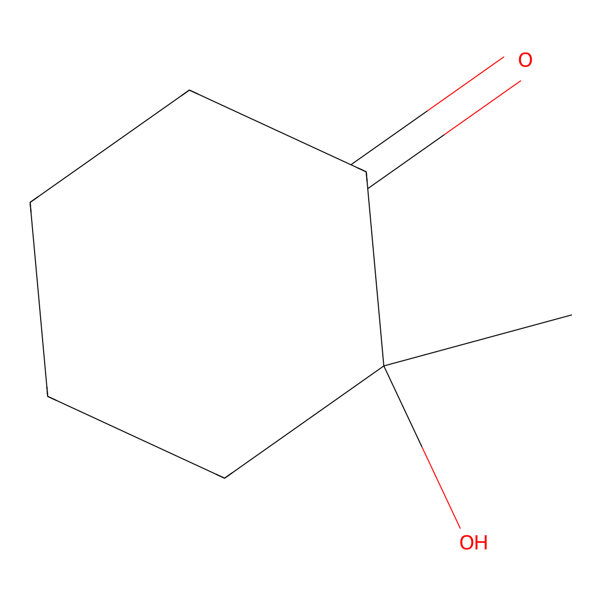 2-Hydroxy-2-methylcyclohexan-1-one molecular structure, CAS 3476-78-6