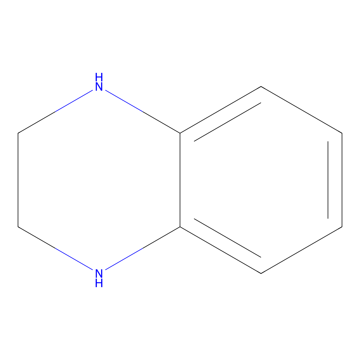 1,2,3,4-Tetrahydroquinoxaline molecular structure, CAS 3476-89-9