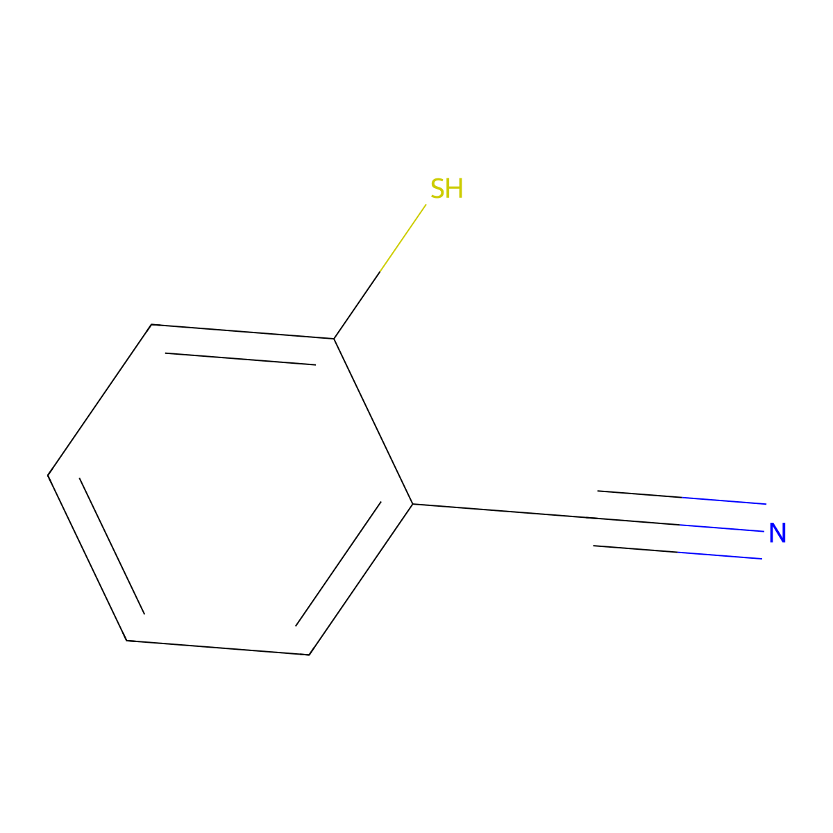 2-Mercaptobenzonitrile molecular structure, CAS 34761-11-0