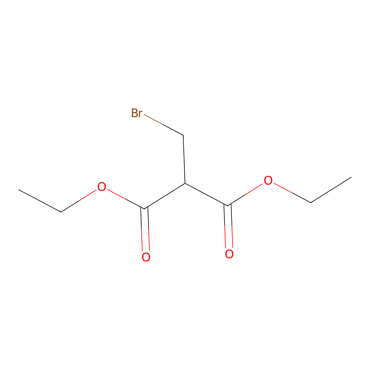 Diethyl 2-(bromomethyl)malonate molecular structure, CAS 34762-17-9
