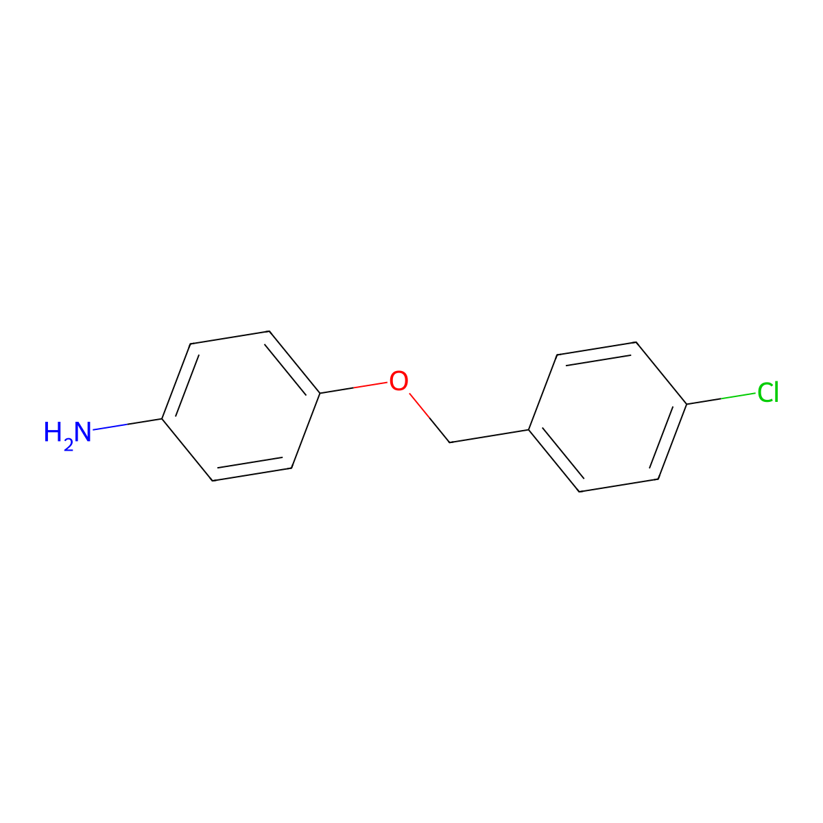 4-((4-Chlorophenyl)methoxy)aniline molecular structure, CAS 34762-56-6
