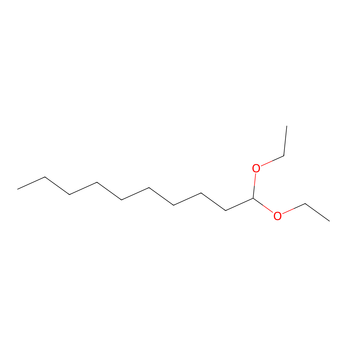 1,1-Diethoxydecane molecular structure, CAS 34764-02-8