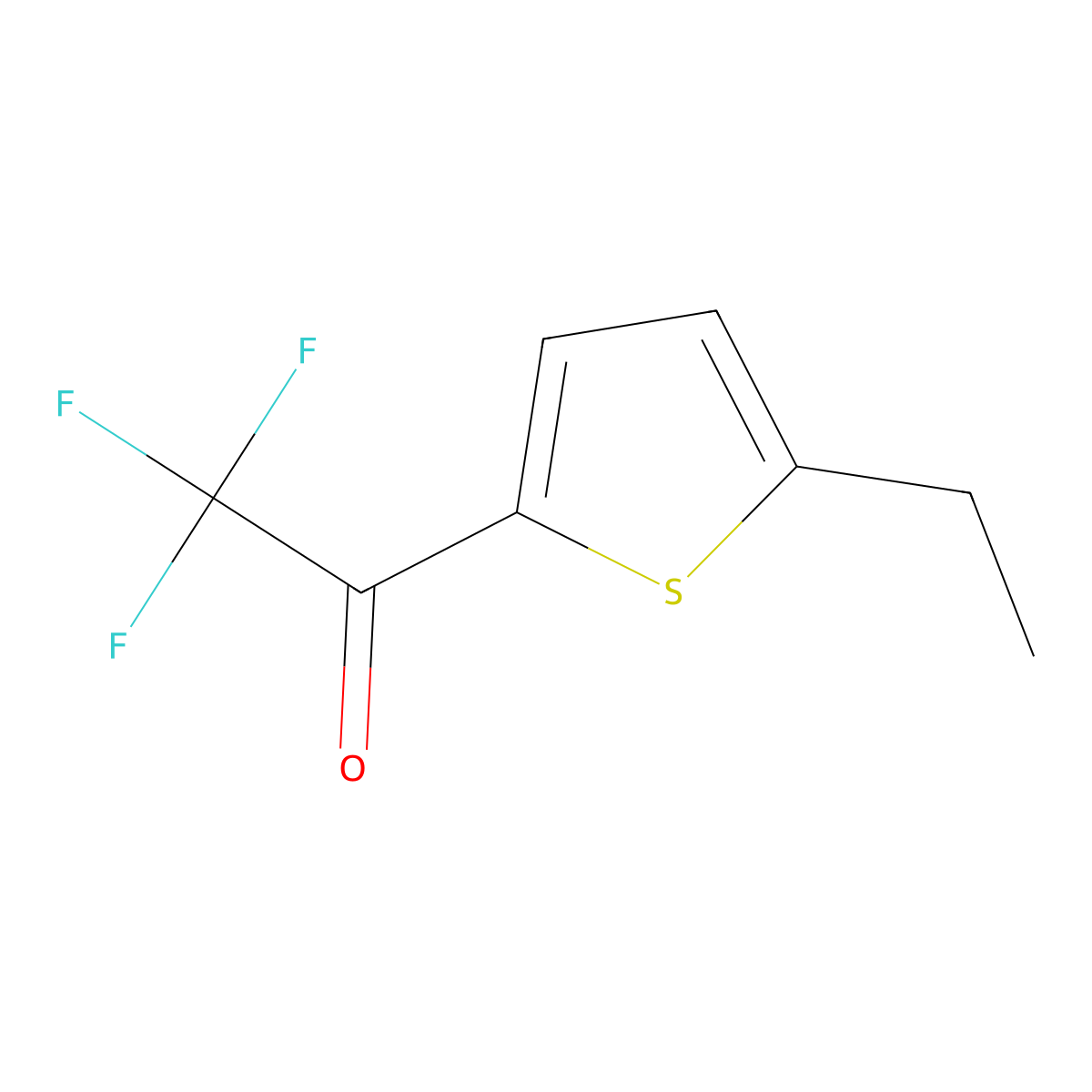 1-(5-Ethylthiophen-2-yl)-2,2,2-trifluoroethanone molecular structure, CAS 34768-21-3