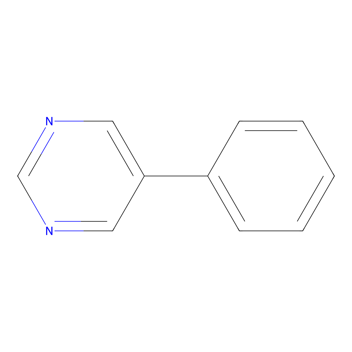 5-Phenylpyrimidine molecular structure, CAS 34771-45-4