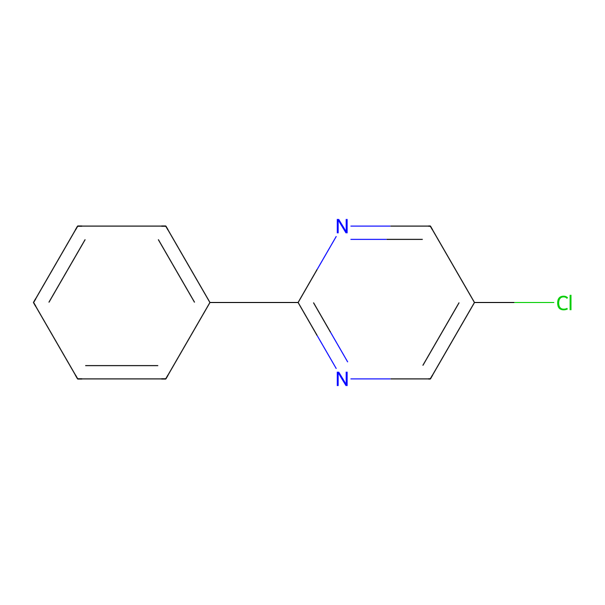 5-Chloro-2-phenylpyrimidine molecular structure, CAS 34771-50-1