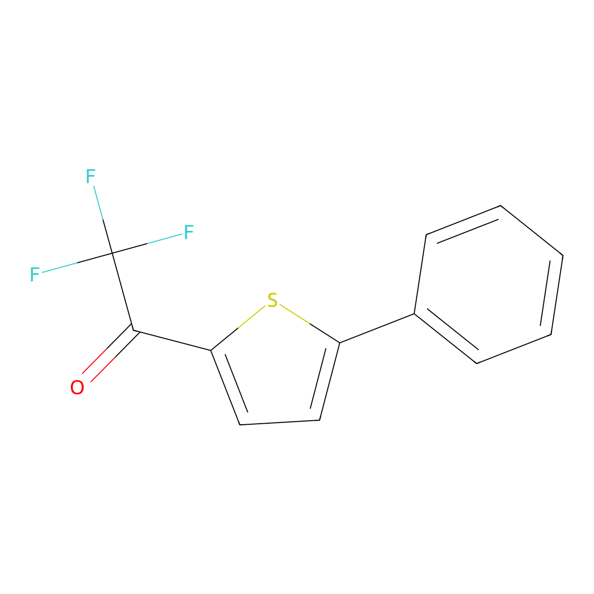 2,2,2-Trifluoro-1-(5-phenylthiophen-2-yl)ethanone molecular structure, CAS 34773-49-4