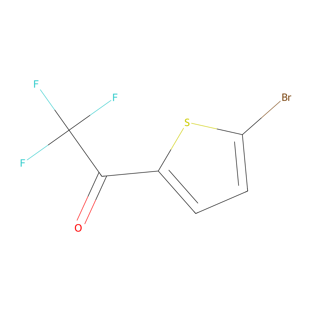 1-(5-Bromothiophen-2-yl)-2,2,2-trifluoroethan-1-one molecular structure, CAS 34773-51-8