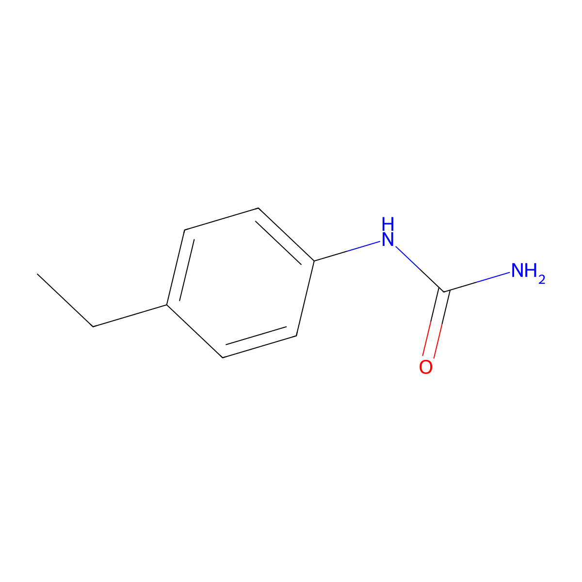 (4-Ethylphenyl)urea molecular structure, CAS 34773-66-5