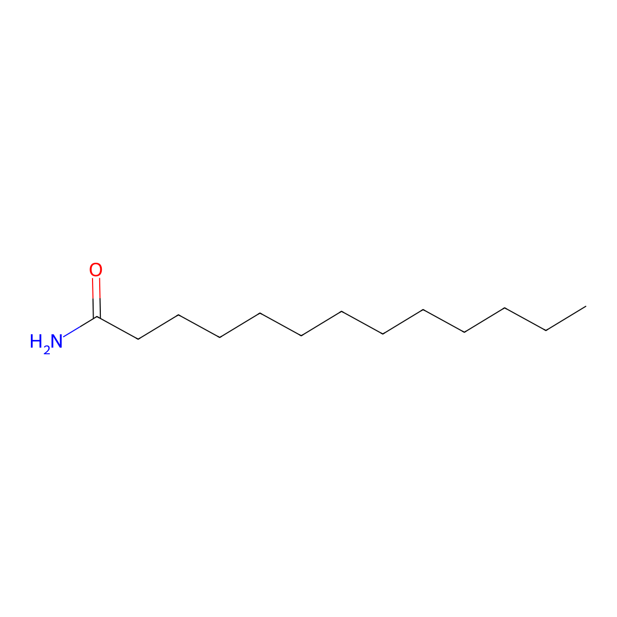 Tridecanamide molecular structure, CAS 34778-57-9