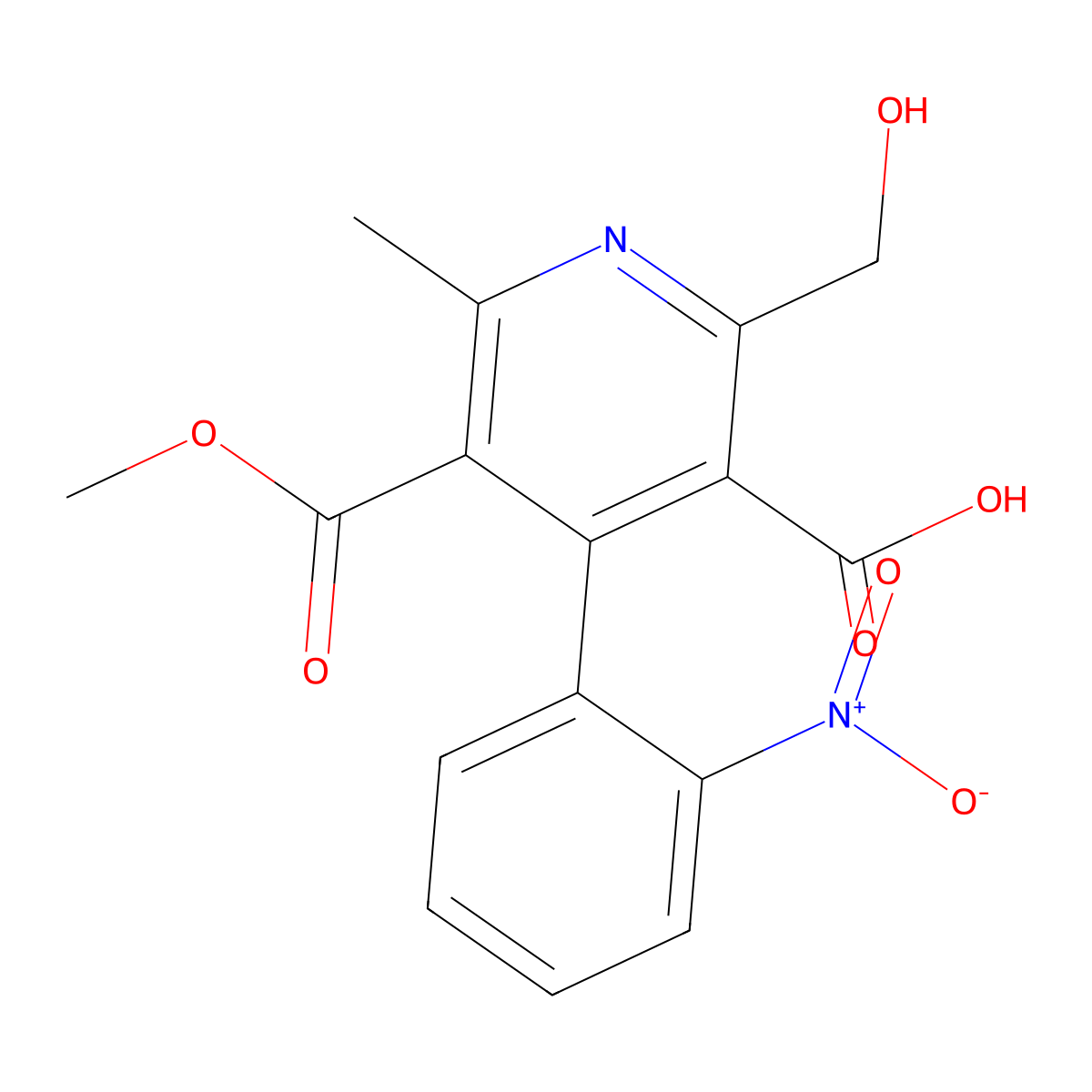 Hydroxydehydro Nifedipine Carboxylate molecular structure, CAS 34783-31-8