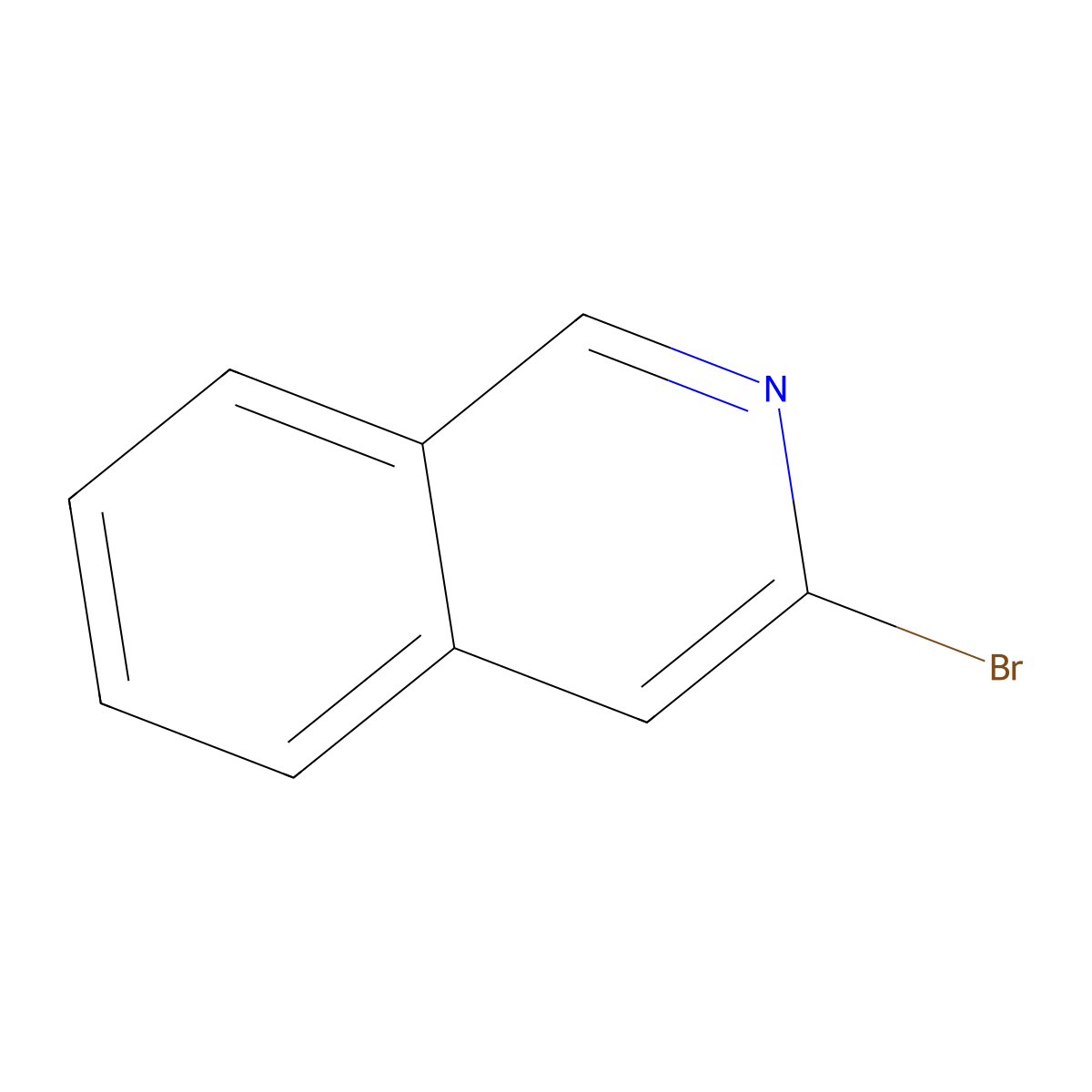 3-Bromoisoquinoline molecular structure, CAS 34784-02-6